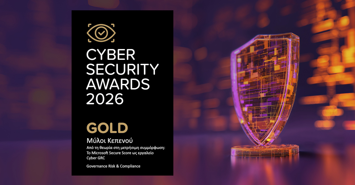 Microsoft Secure Score dashboard powering Gold-Award GRC programme for ISO 27001 and NIS2