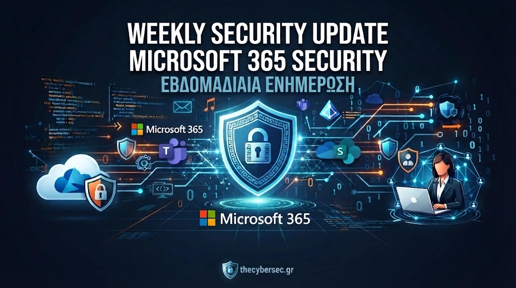 Weekly Security Update: εβδομαδιαία ενημέρωση για το Microsoft 365 Security