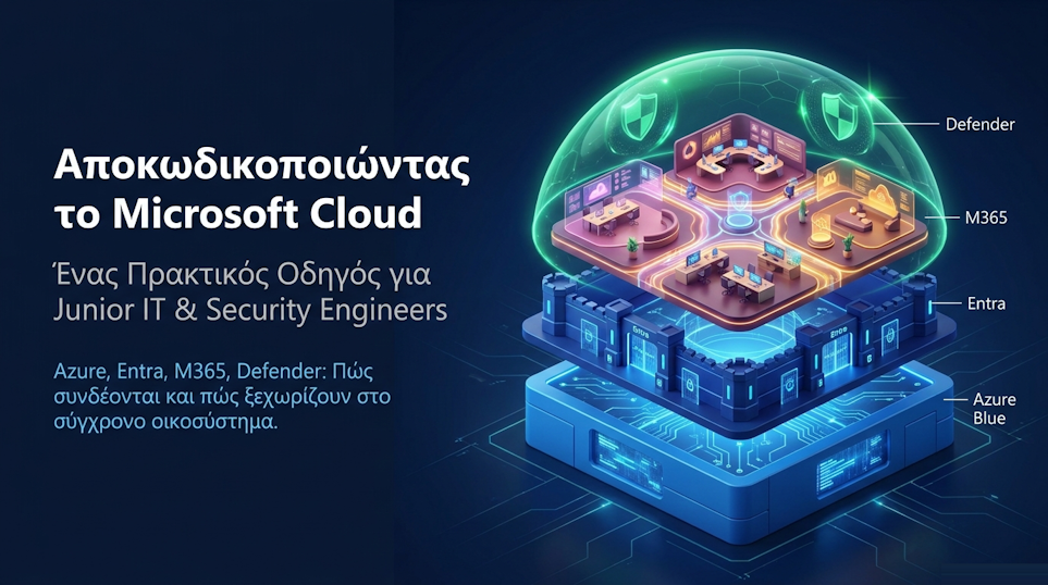 Αποκωδικοποιώντας το Microsoft Cloud: Azure, Entra, M365, Defender και πώς συνδέονται στο σύγχρονο ψηφιακό οικοσύστημα