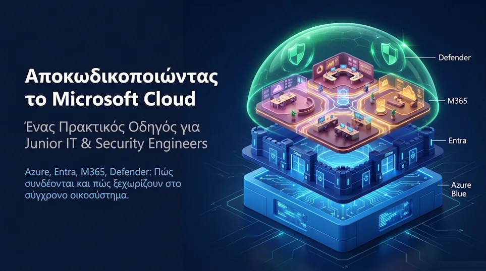 Αποκωδικοποιώντας το Microsoft Cloud: Azure, Entra, M365, Defender και πώς συνδέονται στο σύγχρονο ψηφιακό οικοσύστημα