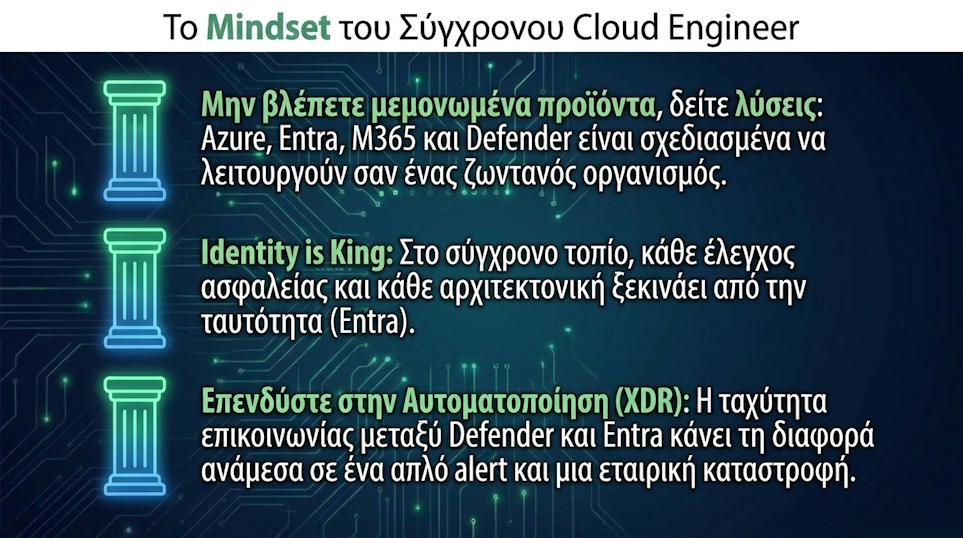 Το Mindset του Σύγχρονου Cloud Engineer - λύσεις όχι προϊόντα, identity is king, επένδυση στην αυτοματοποίηση